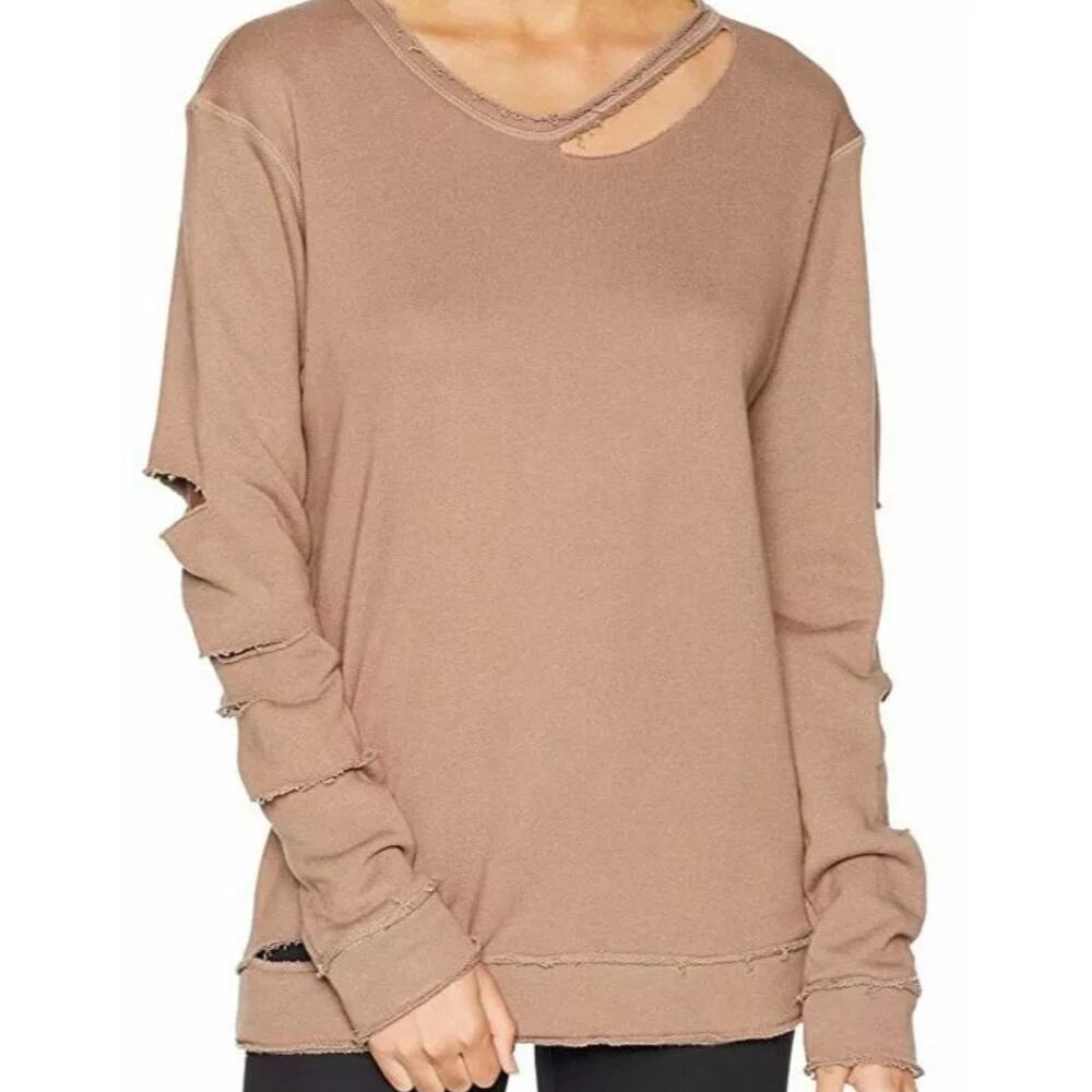 Alala Cypher Sweatshirt Distressed Size XS Style #ALALA30084 Lightweight Fleece